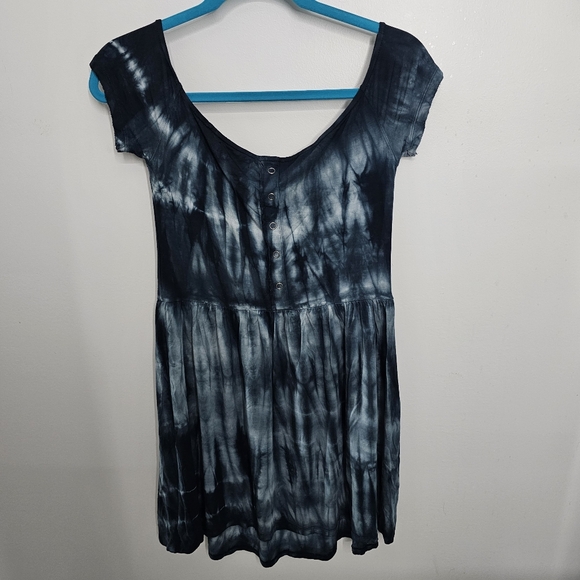 American Eagle Outfitters Soft & Sexy Blue Tie Dye Dress - Picture 2 of 5